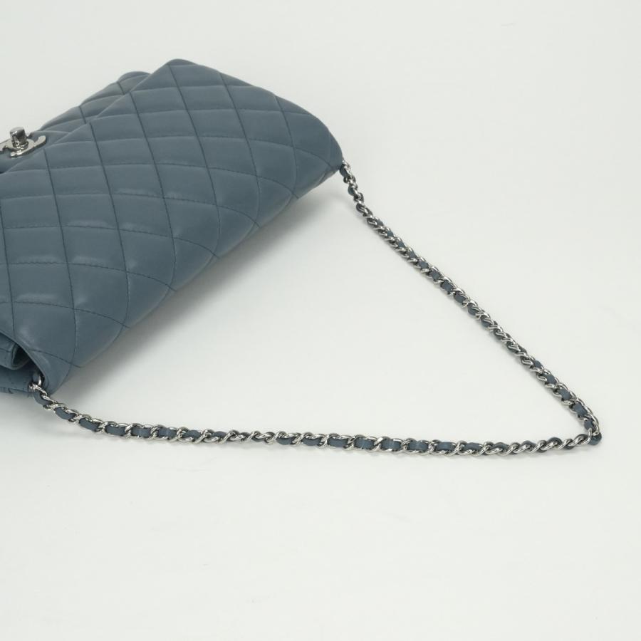 シャネル CHANEL マトラッセ バッグ ショルダーバッグ ラムスキン ブルー Blue 青 シルバー金具_3