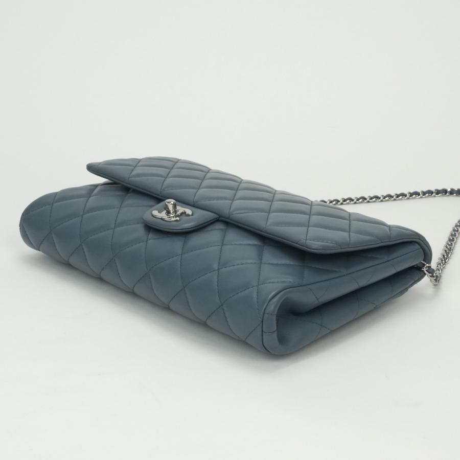 シャネル CHANEL マトラッセ バッグ ショルダーバッグ ラムスキン ブルー Blue 青 シルバー金具_5
