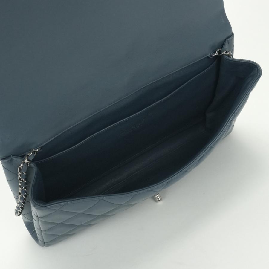 シャネル CHANEL マトラッセ バッグ ショルダーバッグ ラムスキン ブルー Blue 青 シルバー金具_8