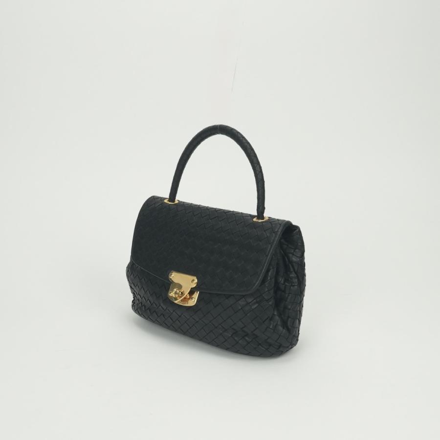 ボッテガヴェネタ BOTTEGAVENETA ボッテガ Bottega Veneta イントレチャート バッグ トートバッグ レザー ブラック Black 黒_1