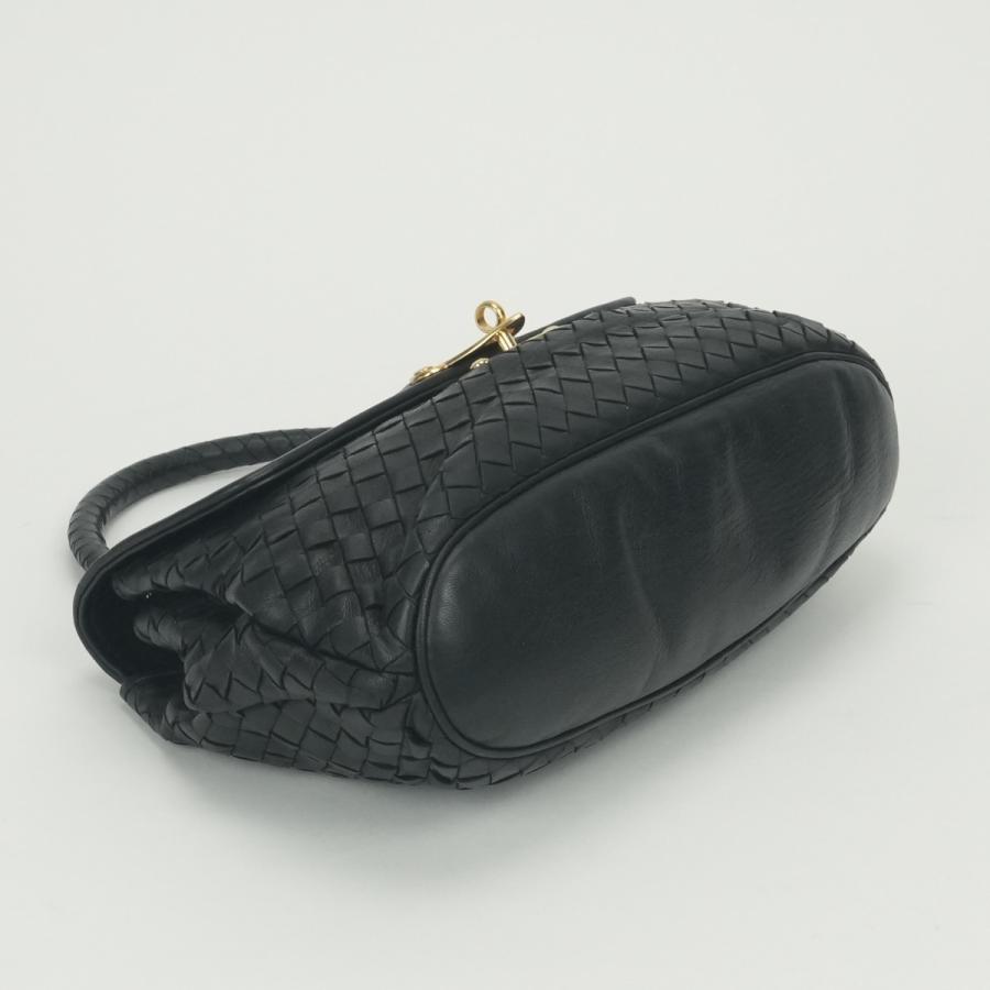ボッテガヴェネタ BOTTEGAVENETA ボッテガ Bottega Veneta イントレチャート バッグ トートバッグ レザー ブラック Black 黒_5