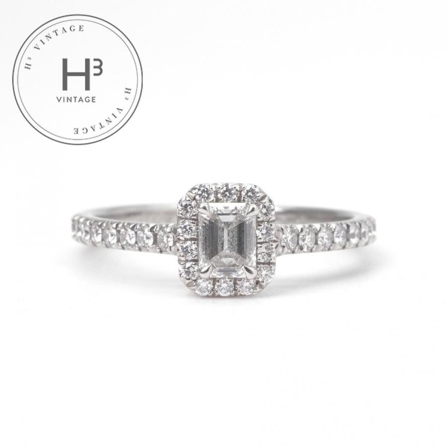 ★Tiffany&Co.★ソレスト エメラルドカット ダイヤリング 定価97万 TIFFANY&Co.（ティファニー） エメラルド カット エンゲージメント
