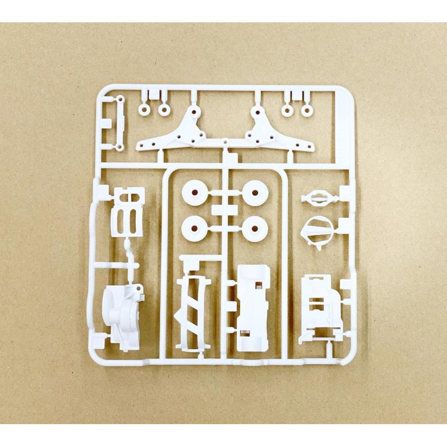ミニ四駆 スーパーIIシャーシ用Aパーツ ギヤカバー ホワイト 白 ミニ