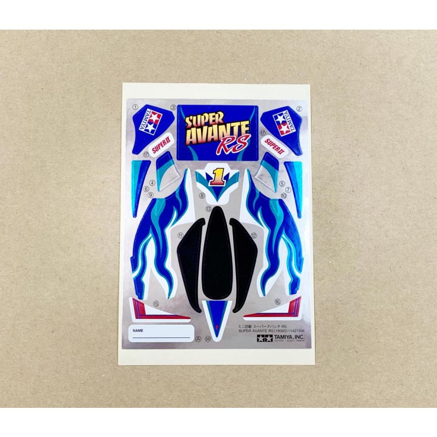 ミニ四駆 スーパーアバンテRS ステッカー レーサーミニ四駆