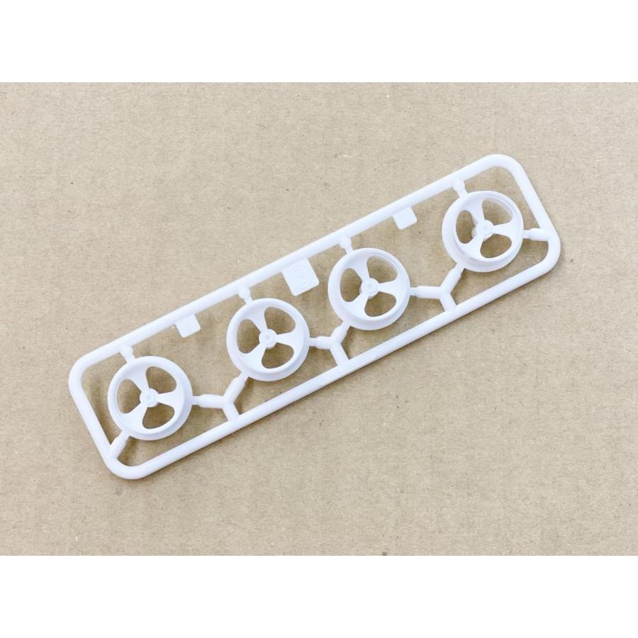 未組み立てミニ四駆　5セット　ホイール3種　バラ売り場不可 ミニ四駆 小径3本スポークホイール ホワイト ミニ四駆95634 ばら