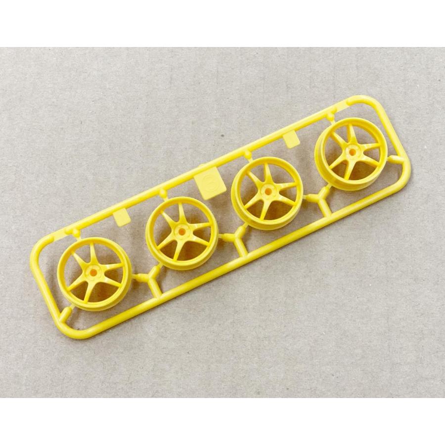 【未開封】OPTION HOUSE W-5024 ナローホイール イエロー ミニ四駆 大径Vスポークナローホイール イエロー ばら売り : おもちゃ