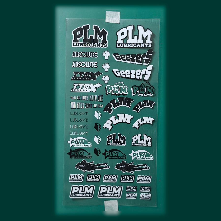 ミニ四駆 PLM LUBRICANTS オリジナルボディーステッカー オーバー
