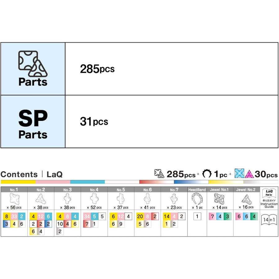 LaQ LaQラキュー スイートコレクション プリンセスジュエリー 285
