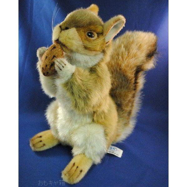 HANSA　Red Squirrel w/ Nut　22cm　キノミツキアカリス　ぬいぐるみ　(3745)｜omokyabako
