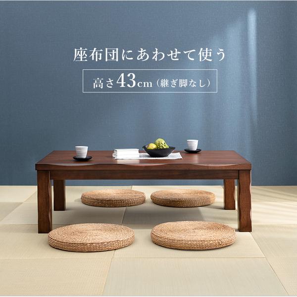 ダイニングコタツ6点セット テーブル×1、イス×4脚、こたつ布団×1 約幅135cm ブラウン 組立品 あったか 冬 スタイリッシュ インテリア 家具_10