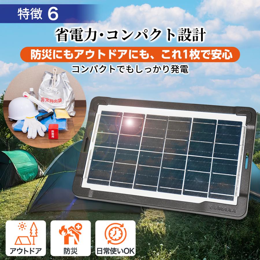 ソーラーパネル　太陽光 215W 折りたたみ　折り畳み 防水　キャンピングカー ソーラーパネル 小型 usb 4ポート 10w 6v 折りたたみ 架台 車