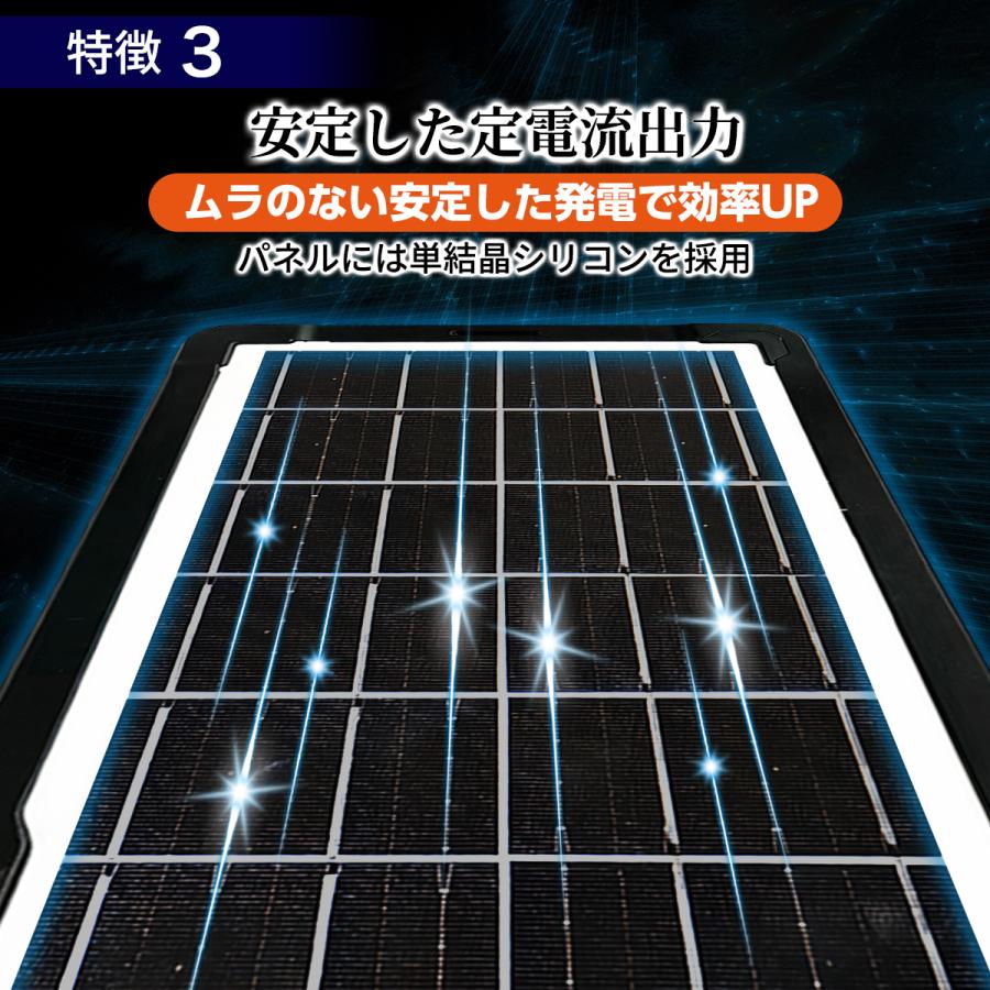 ソーラーパネル 小型 usb 4ポート 10w 6v 折りたたみ 架台 車