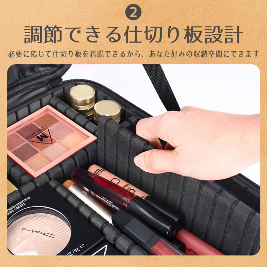 XL メイクボックス メイクポーチ 大容量 持ち運び コスメボックス 小型