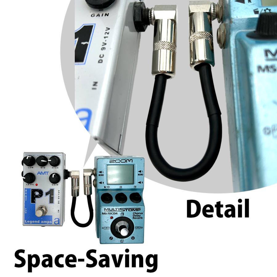 3本セットパッチケーブル OTOYELL 15cm ピック ブラック エフェクター コンパクト ギター ベース シンセサイザー L-L型 プラグ 短い オス 国内正規品 ミニ 安い |  | 06