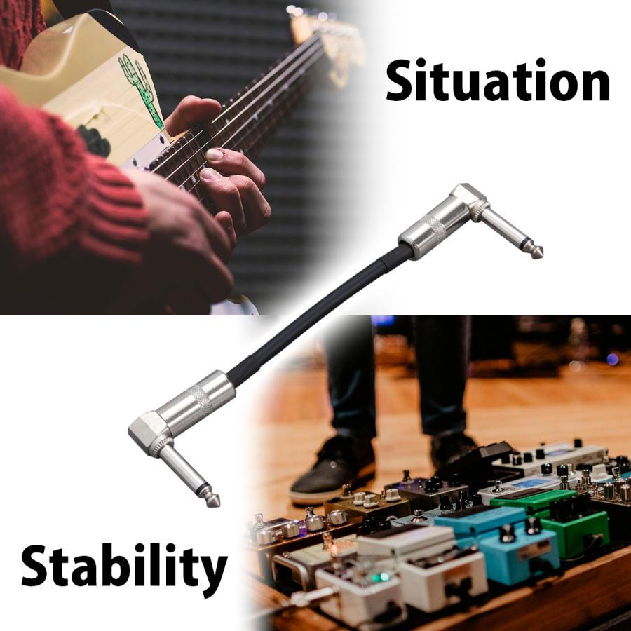 3本セットパッチケーブル OTOYELL 15cm ピック ブラック エフェクター コンパクト ギター ベース シンセサイザー L-L型 プラグ 短い オス 国内正規品 ミニ 安い |  | 07