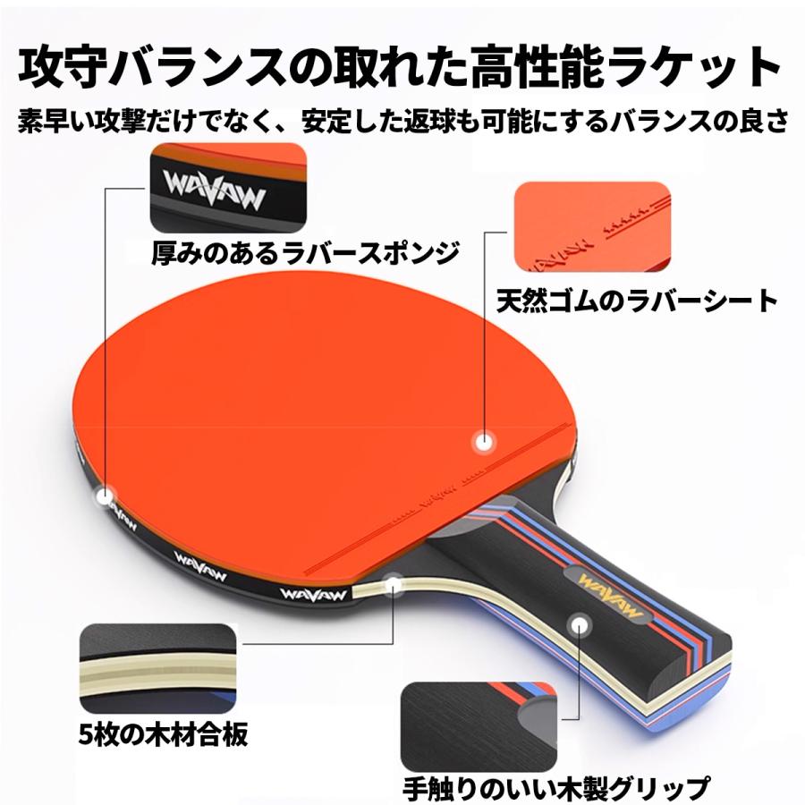 2本セット 卓球 ラバー 卓球ラケット ペン シェークハンド 