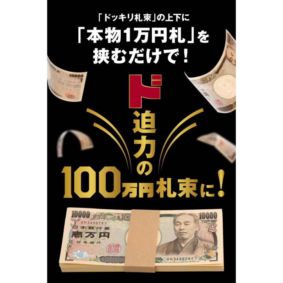 札束 100万円札束 ×100束 1億円分 ダミー : おもしろ博物館ショップ