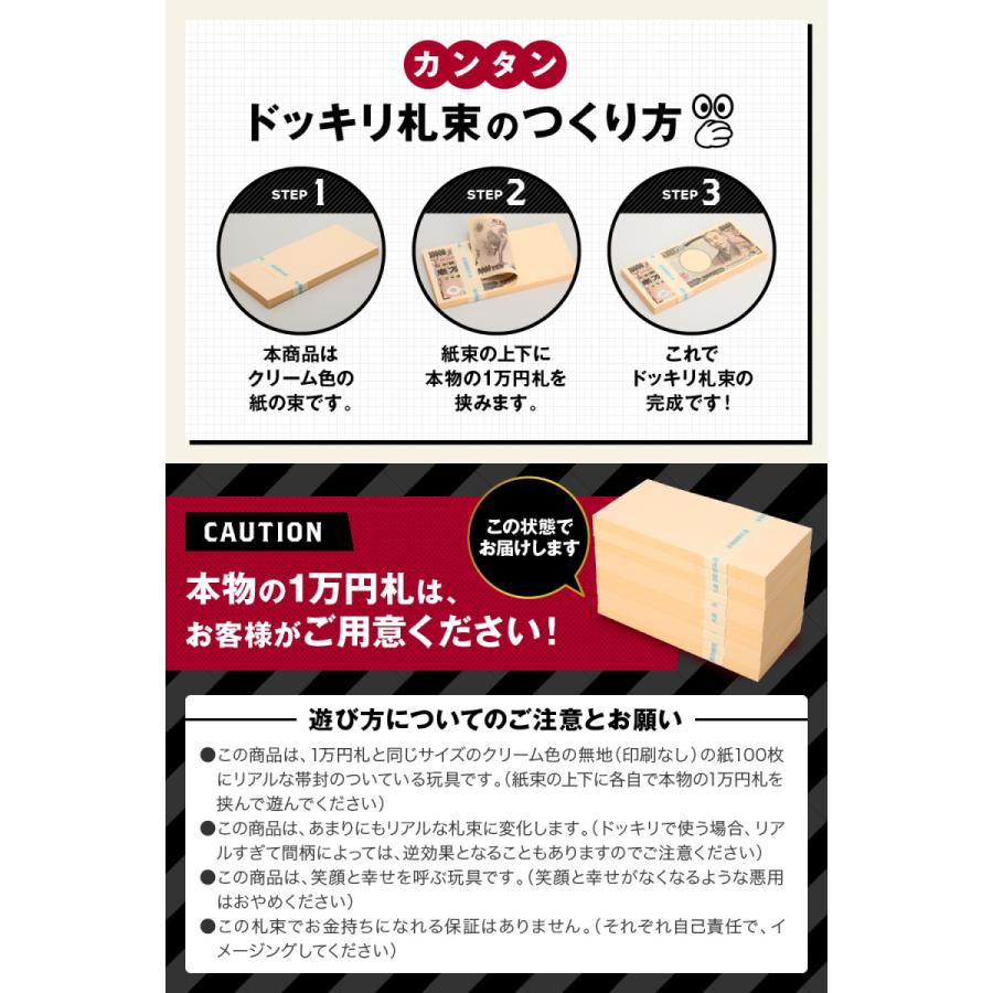 ドッキリ札束 1億円 100万円 10束×10セット 札束 1億円 D 100万円札束 100束セット ダミー 金融機関共通 文字入り