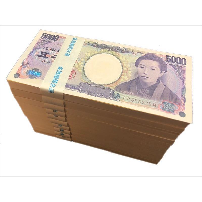 5千円 札束 H 10束セット 5千円札 5000円 お金 財布 : おもしろ
