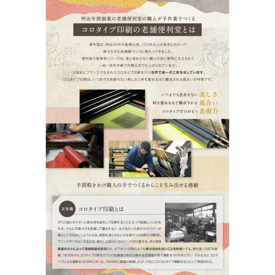 縮小絵巻物 全4巻 セット 絵巻物 全巻 鳥獣戯画 鳥獣人物戯画 国宝