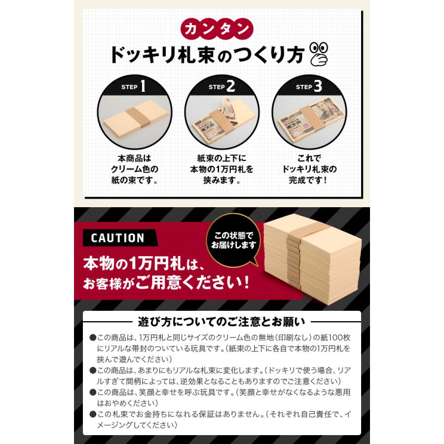 ドッキリ札束 1億円 100万円 10束×10セット 札束 100万円札束 10束 一千万円分 ダミー ドッキリ 結婚式 二次会