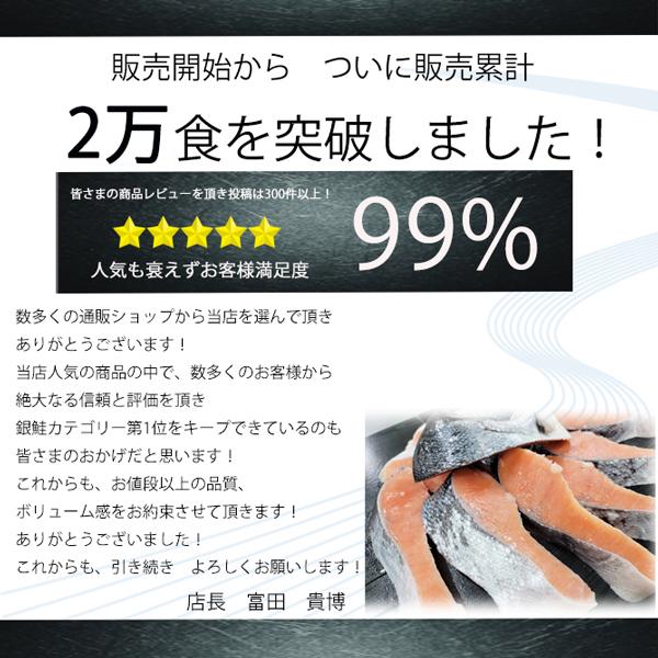 ＼対象商品2個購入で500円引／厚切り甘塩銀鮭 至高グルメ 送料無料 約1000g 冷凍 銀鮭 50代 60代70代 80代 ギフト 2026 お祝い |  | 02
