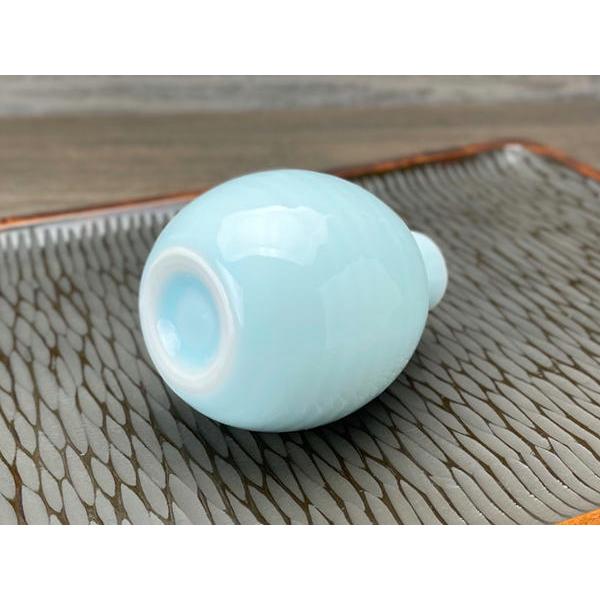 青磁 丸徳利 / 食器 青 ブルーの器 徳利 一輪挿し 美濃焼 : おもてなし