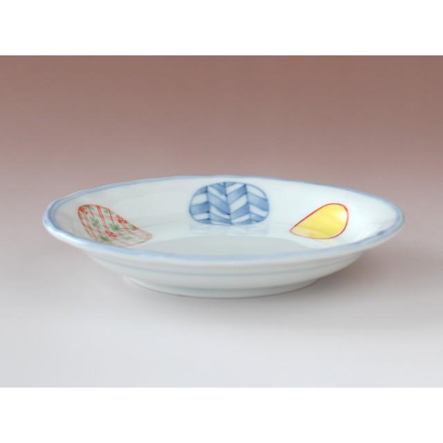 錦丸紋 35皿 / 食器 小皿 皿 丸皿 上絵 白磁 美濃焼 : おもてなし考房