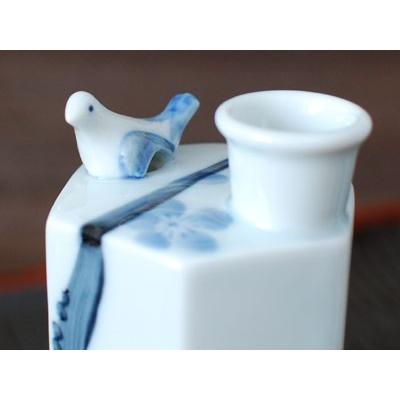 染付梅絵 徳利 / 食器 酒器 うぐいす 染付 美濃焼 岐阜県 : おもてなし