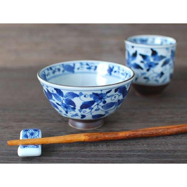 古染彩華 茶碗 / 食器 ご飯茶碗 中平 うすかる 軽量磁器 美濃焼 岐阜県