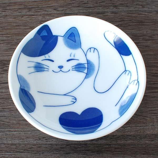 ねこちぐら ミケ3.0皿 / 食器 小皿 丸皿 ねこつぐら 三毛猫 猫柄 ネコ