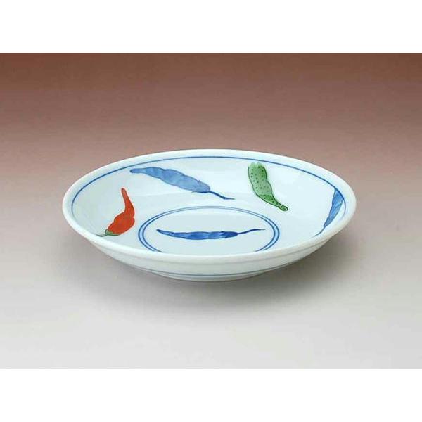 小皿 唐辛子柄 食器 / 40皿 錦とうがらし 新品　日本製　皿　40枚セット 銘々皿 うすかる 軽量食器 食器