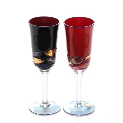 会津漆器 100年を超える歴史のコサカ漆器店 ワイングラス（ガラス製