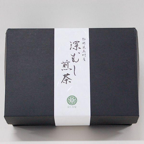 おもてなしギフト 煎茶 静岡県袋井のにしたながお届けする テアニンが豊富な響とマイルドな詩のセット 印傳150ｇ缶二本入り |  | 02