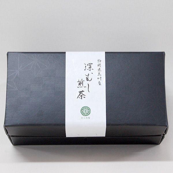 おもてなしギフト 煎茶 静岡県袋井のにしたながお届けする 濃厚でコクのある懐かしい味の楽 唯乃100ｇ缶二本入り |  | 02