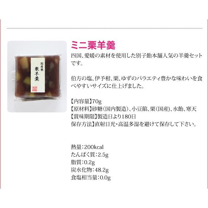 おもてなしギフト 伯方の塩、伊予柑、栗、ゆずのバラエティ豊かな味わい 別子羊羹詰合せ |  | 08
