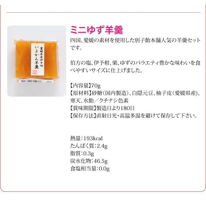 おもてなしギフト 伯方の塩、伊予柑、栗、ゆずのバラエティ豊かな味わい 別子羊羹詰合せ |  | 09