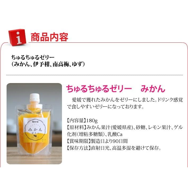 愛媛の果実をぎゅっと凝縮 永久堂のちゅるちゅるゼリー 4種セット |  | 06