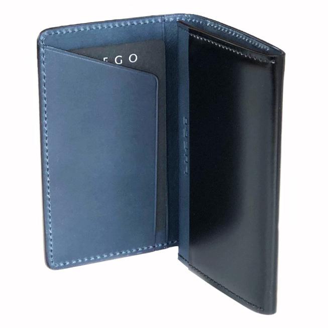 名刺入れ 本革 LUEGO Cordovan コードバン 本コバ磨き名刺入れ 国内