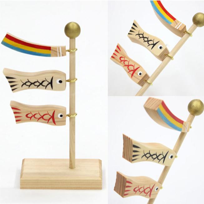 誕生ギフト 木彫りの鯉のぼり 伊川彫刻店 木彫りの鯉のぼりミニ20cm おもてなしギフト |  | 03