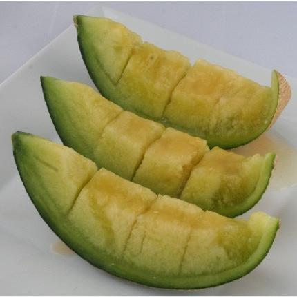 おもてなしギフト マスクメロン 日本茶専門店 茶井が選んだ三浦半島の津久井浜の温室メロン（ＬＬサイズ １玉入り） |  | 03