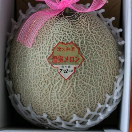 おもてなしギフト マスクメロン 日本茶専門店 茶井が選んだ三浦半島の津久井浜の温室メロン（ＬＬサイズ １玉入り） |  | 05