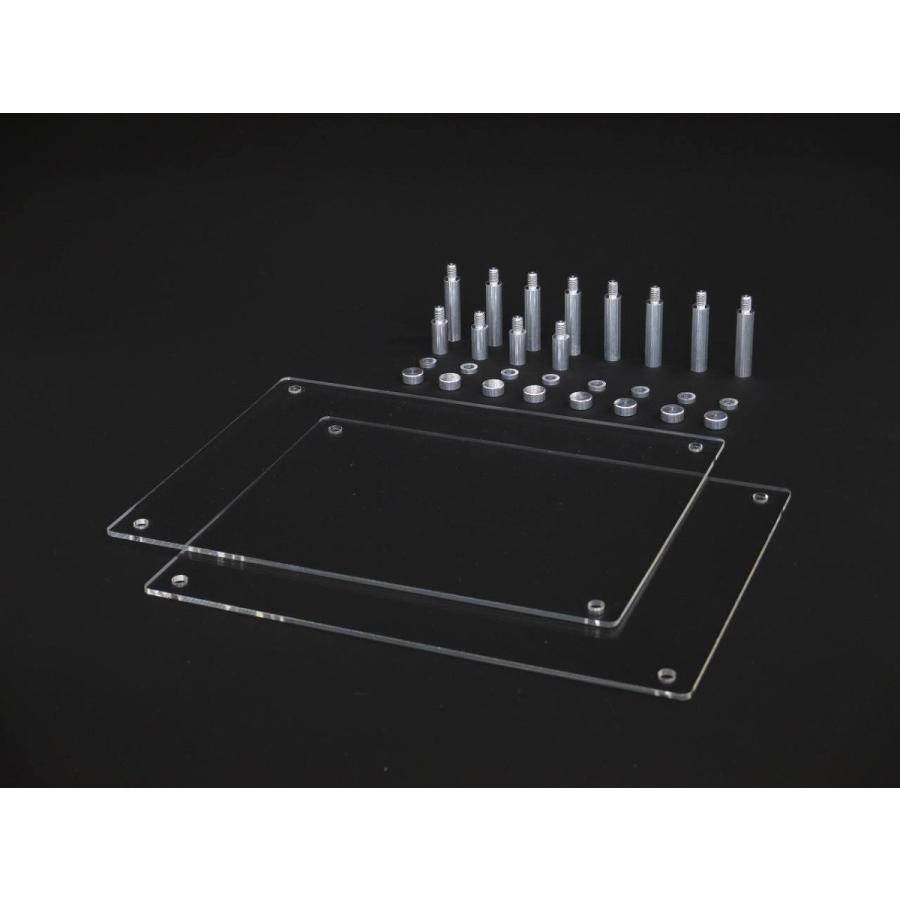 商品 ホビーベース モデルベース Mサイズ アクリルベース アルミ支柱 W0 D150 厚さ2mm Ppc K41 ディス Clone Beecorp Com Br