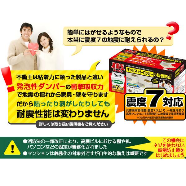 家具転倒防止グッズ/地震対策/不動王 ホールド (FFT-003