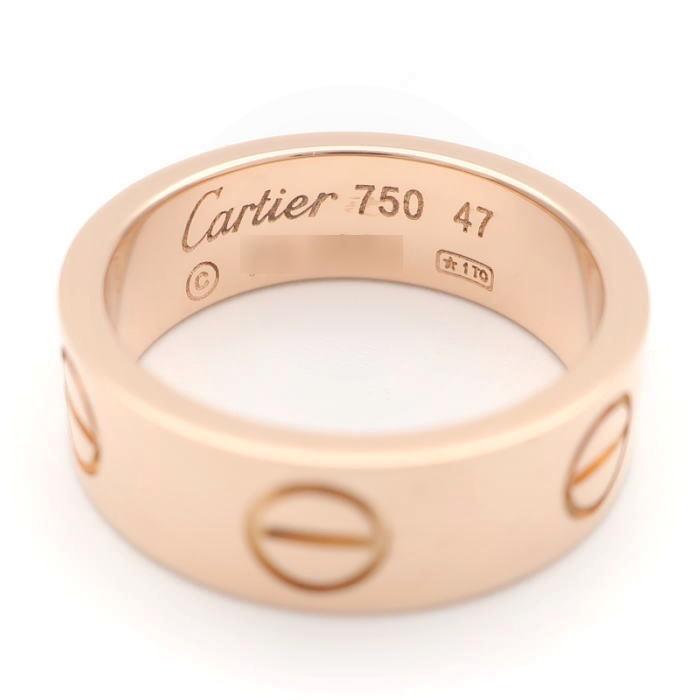 Cartier カルティエ ラヴ リング B K PG # ピンクゴールド