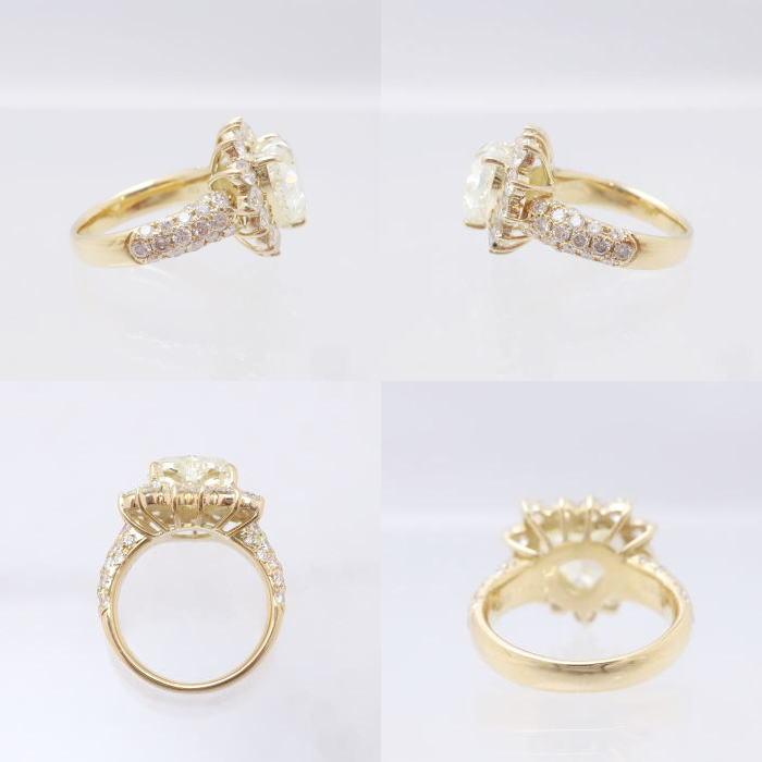 k18 ハート11号リング