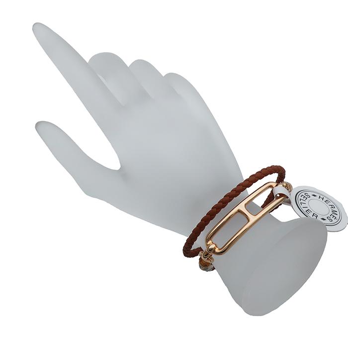 ルリ HERMES エルメス ドゥブルトゥール ブレスレット T2 メタル