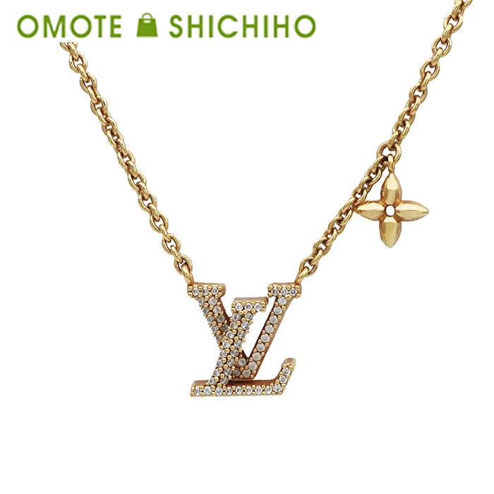 LOUIS VUITTON Louis Vuitton ルイヴィトン ネックレス Lv アイ 