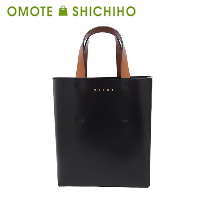 【美品】MARNI マルニ ミュゼオ レザー 2WAYハンドバッグ ブラック MARNI（マルニ） ミュゼオ ミニ 2way バッグ トートバッグ