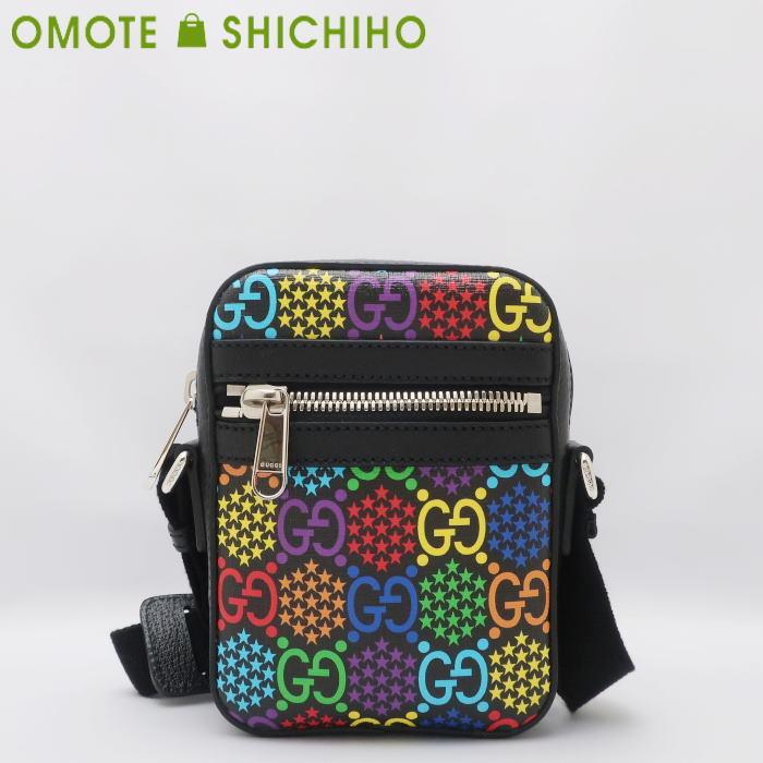 お得 メッセンジャーバッグ グッチ Gucci おもて質舗 ショルダーバッグ 未使用品 Nランク 001 メンズ マルチカラー Ggサイケデリック バッグ Oyostate Gov Ng